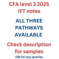 CFA level 3 2025 IFT notes (3 pathways)